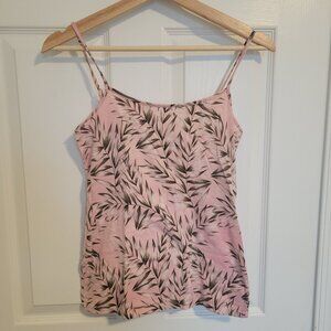 Ann Taylor factory Tropical Print Strappy Tank Pink size small